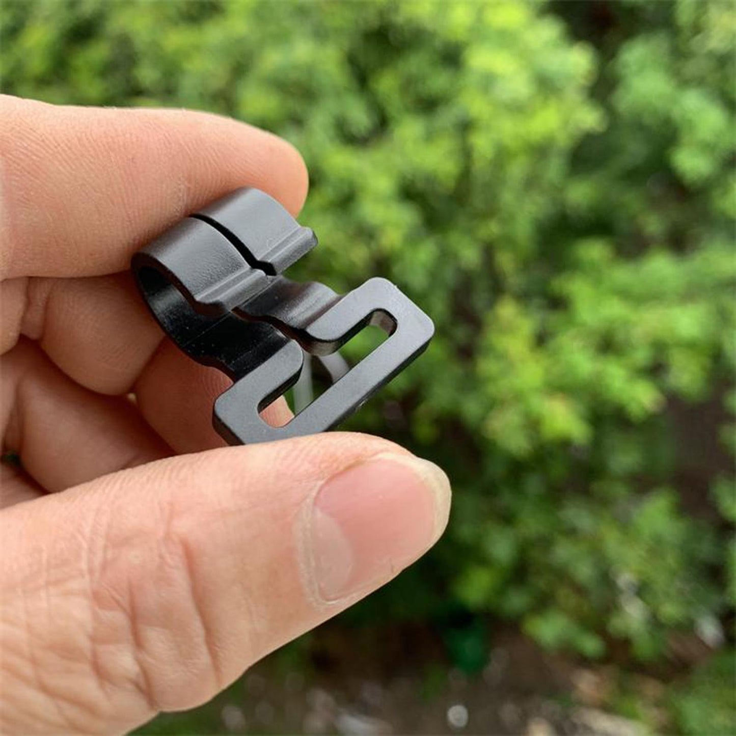 10x Camping Tent Pole Hook Awning Hooks Travel Nylon Set High Quality Black