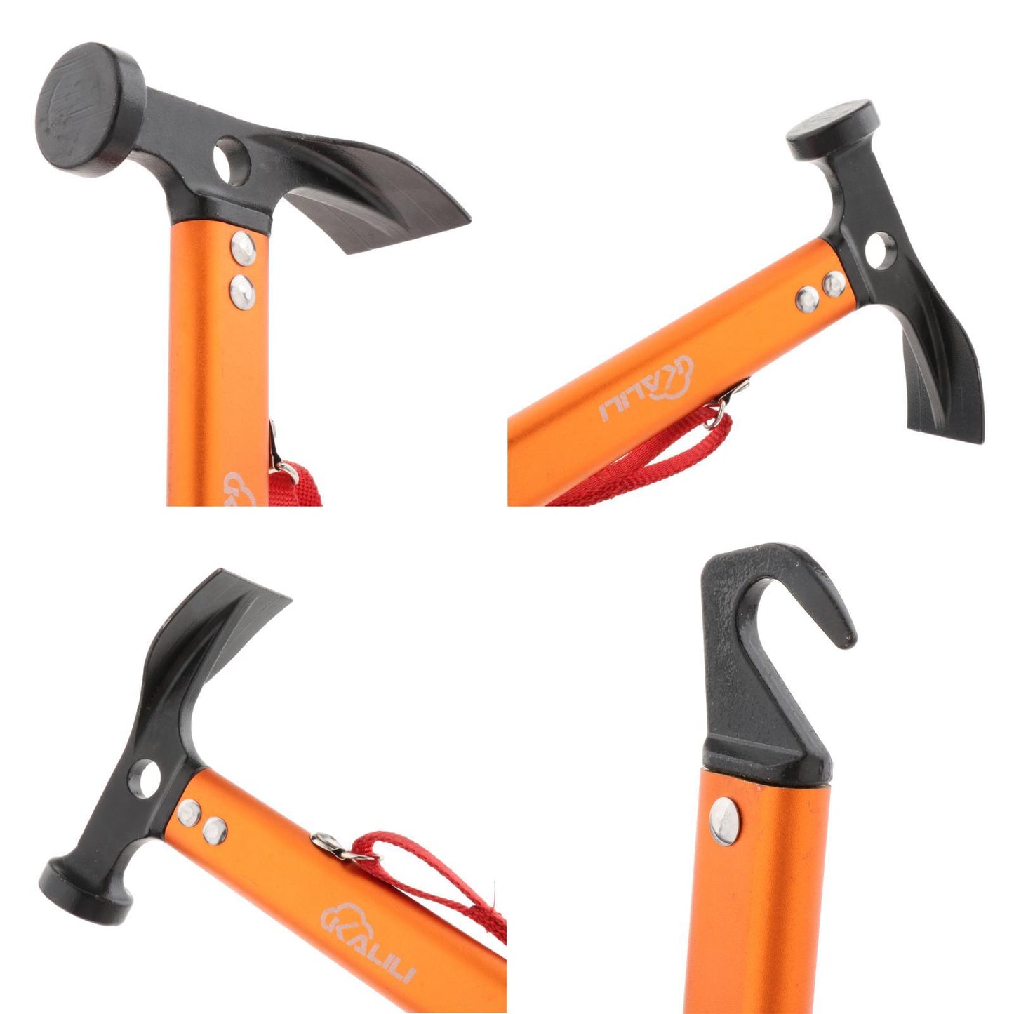 2 in 1 Portable Tent Mallet Peg Puller Driver Hammer Aluminum Alloy Tool