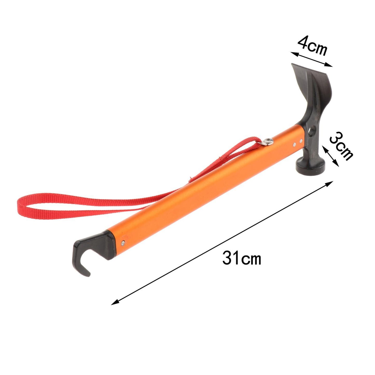 2 in 1 Portable Tent Mallet Peg Puller Driver Hammer Aluminum Alloy Tool
