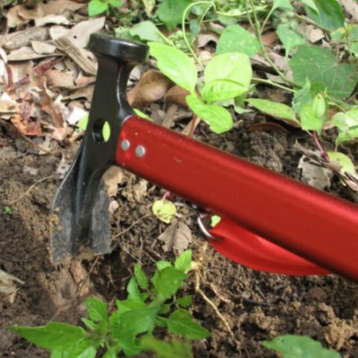 2 in 1 Portable Tent Mallet Peg Puller Driver Hammer Aluminum Alloy Tool