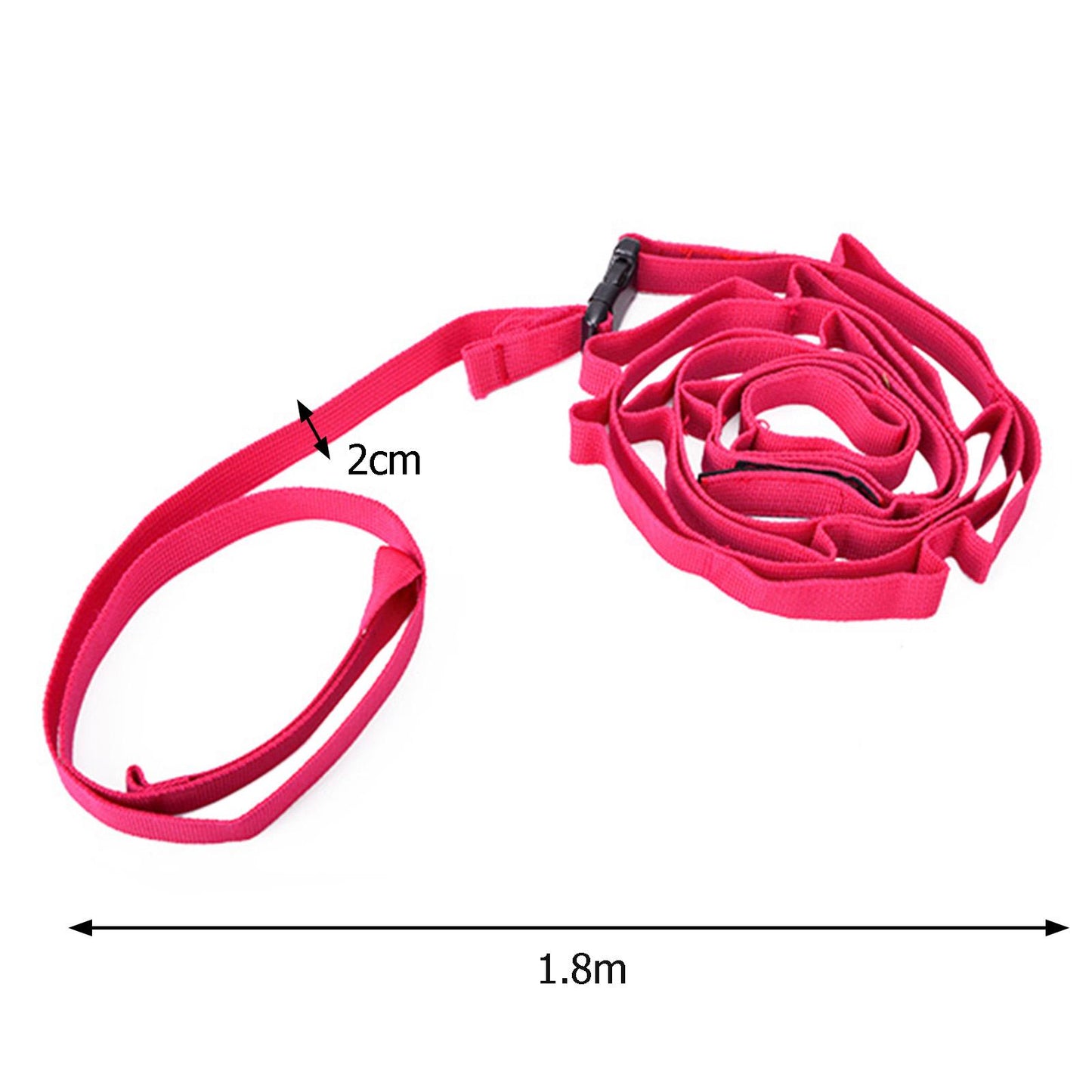 1.8 Meters Camping Hanging Rope Parachute Cord for Climbing Hiking  red