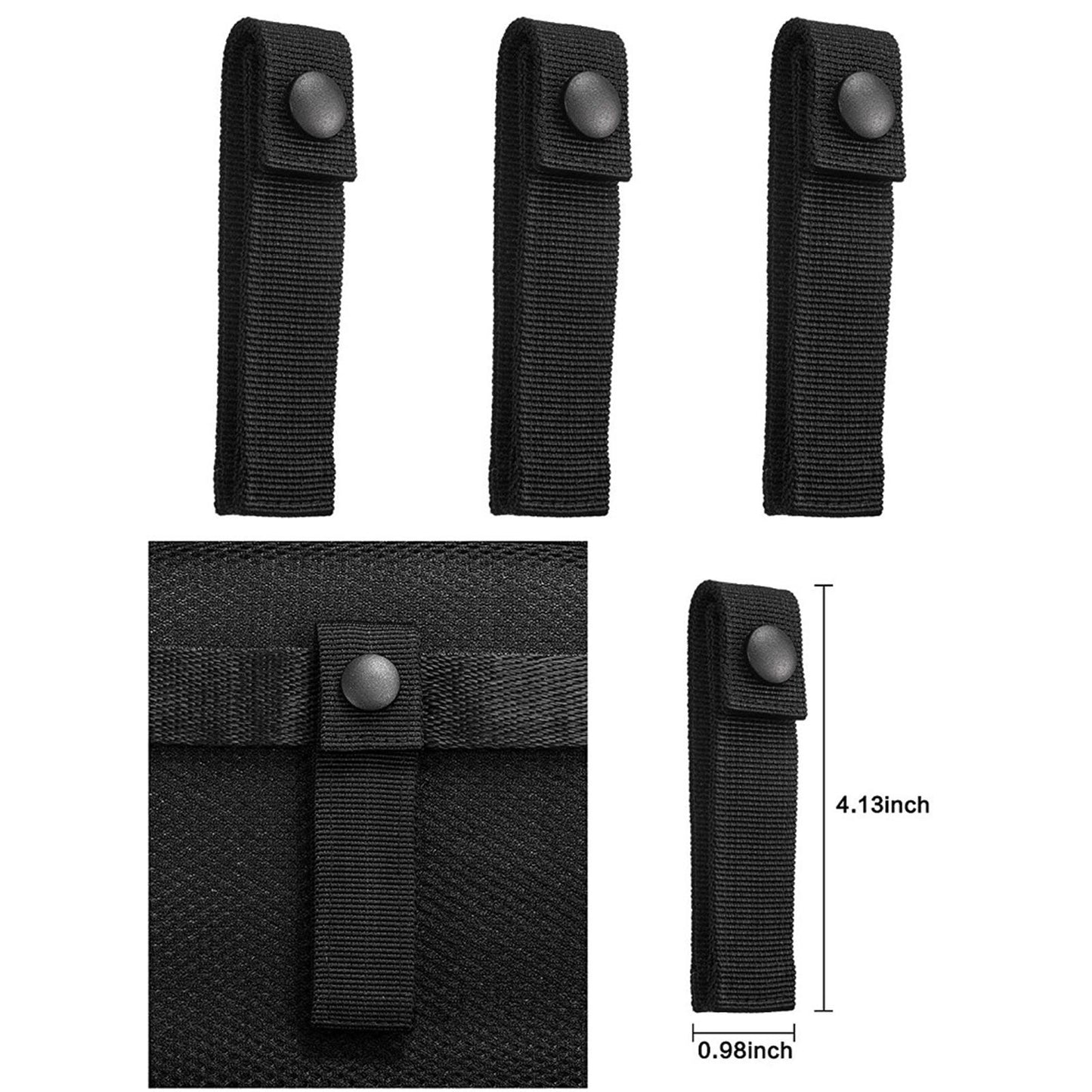 25pcs Tactical Molle Attachments for Tactical Backpack Molle Bag Clip Strap