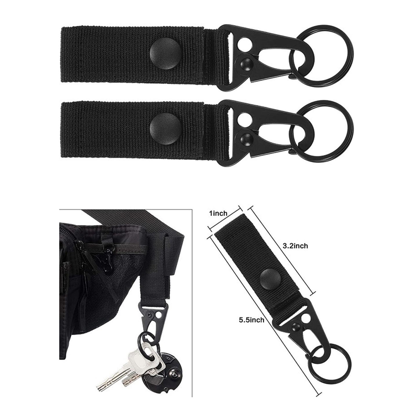 25pcs Tactical Molle Attachments for Tactical Backpack Molle Bag Clip Strap