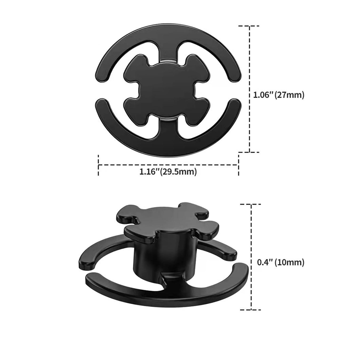 2Pcs Ski Helmet Mask Holder Masque Bracket Clip for Snow Sports  29.5x27x10mm