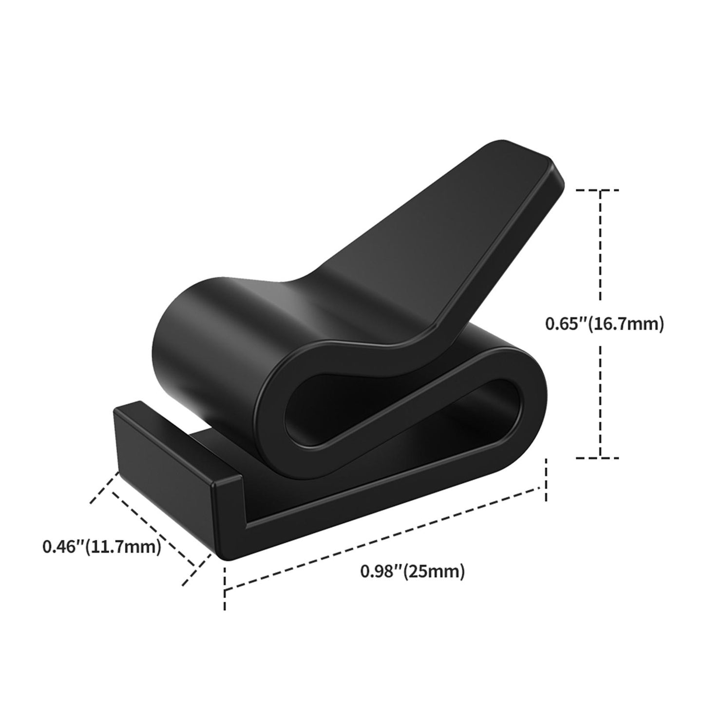 2Pcs Ski Helmet Mask Holder Masque Bracket Clip for Snow Sports  25x11.7x16.7mm