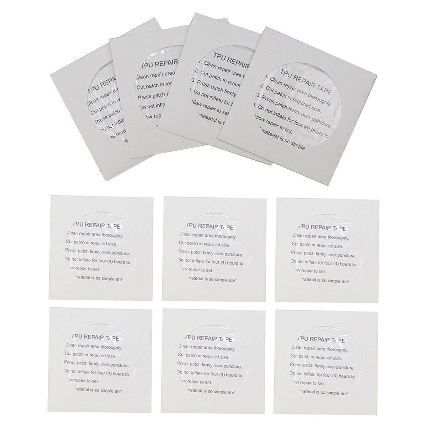 10Pcs Raincoat Repair TPU Patch for Tent Jacket Air Mattress Cloth Outdoor