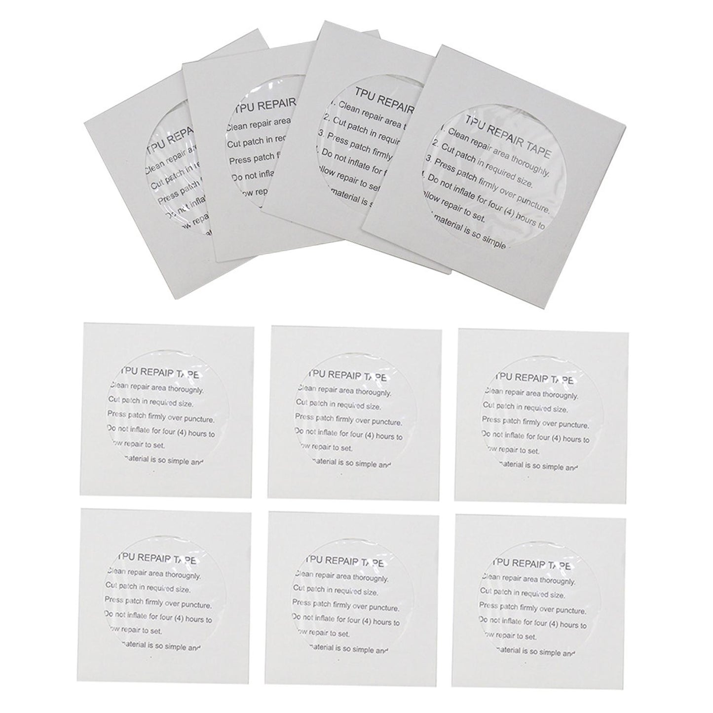 10Pcs Raincoat Repair TPU Patch for Tent Jacket Air Mattress Cloth Outdoor