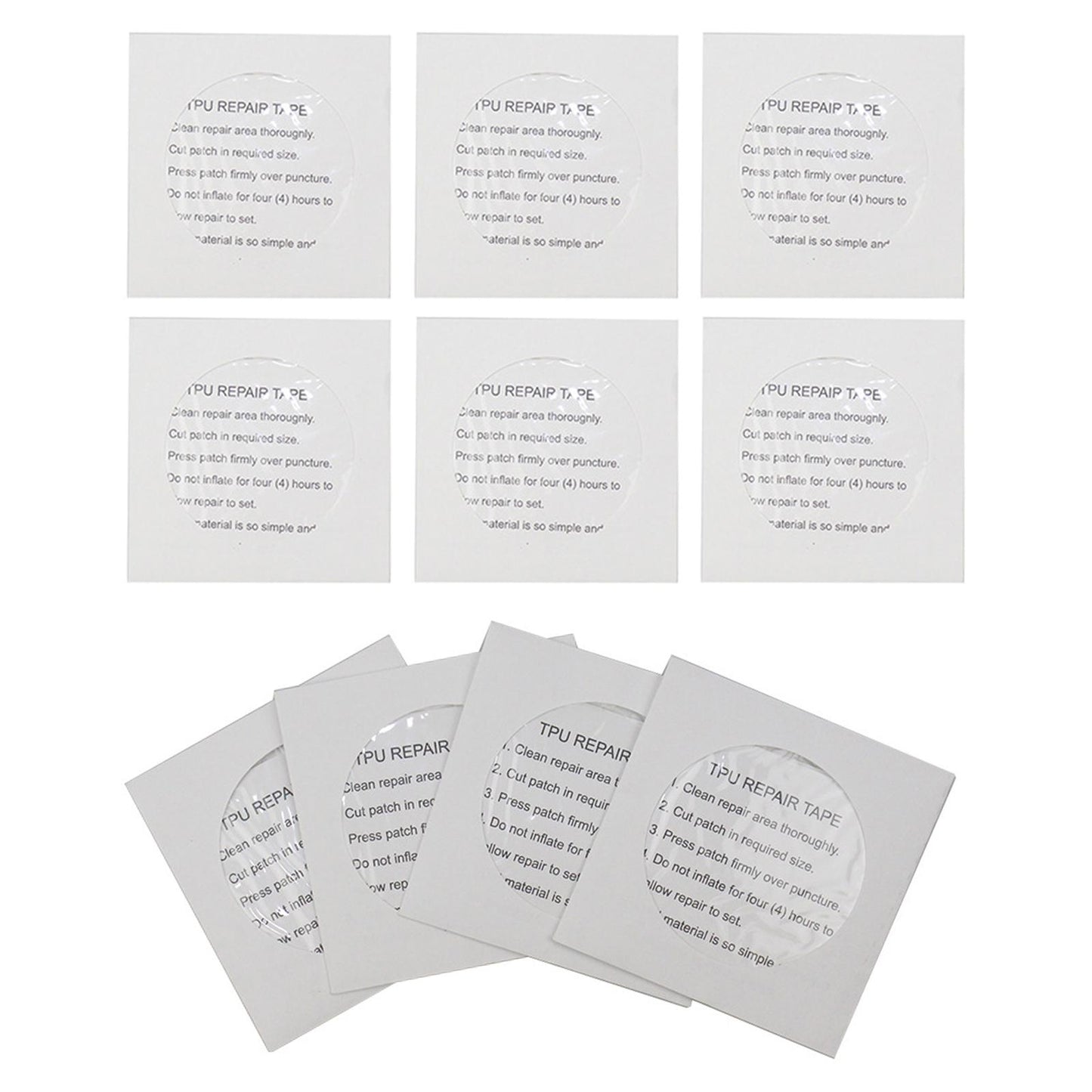 10Pcs Raincoat Repair TPU Patch for Tent Jacket Air Mattress Cloth Outdoor