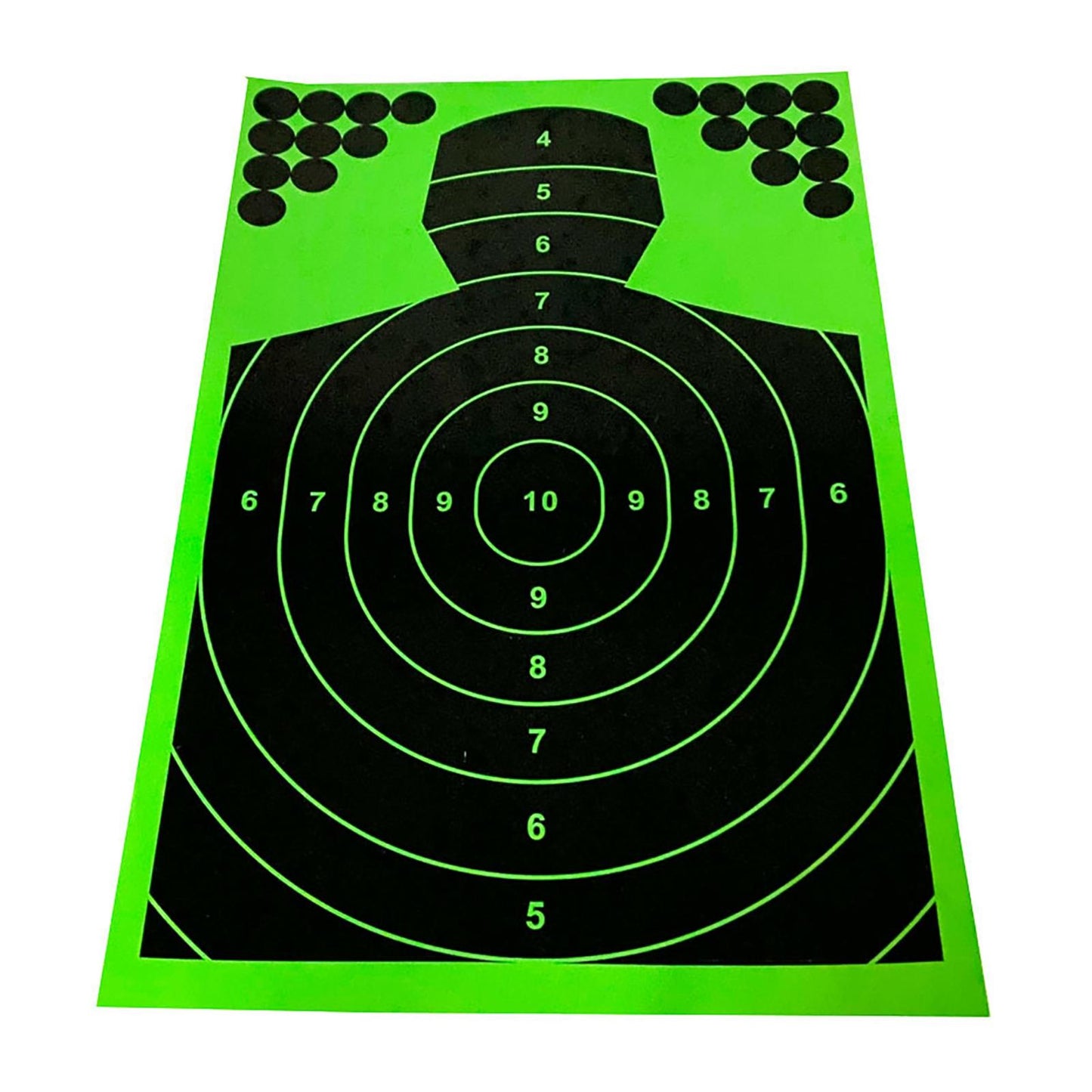 10x Shooting Targets Stickers Binders Shoot Target Paper Reactive Splatter