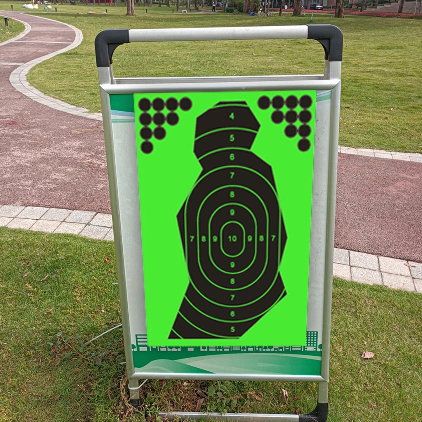 10Pcs Reactive Splatter Targets Self Adhesive Practicing Shooting 12x18""