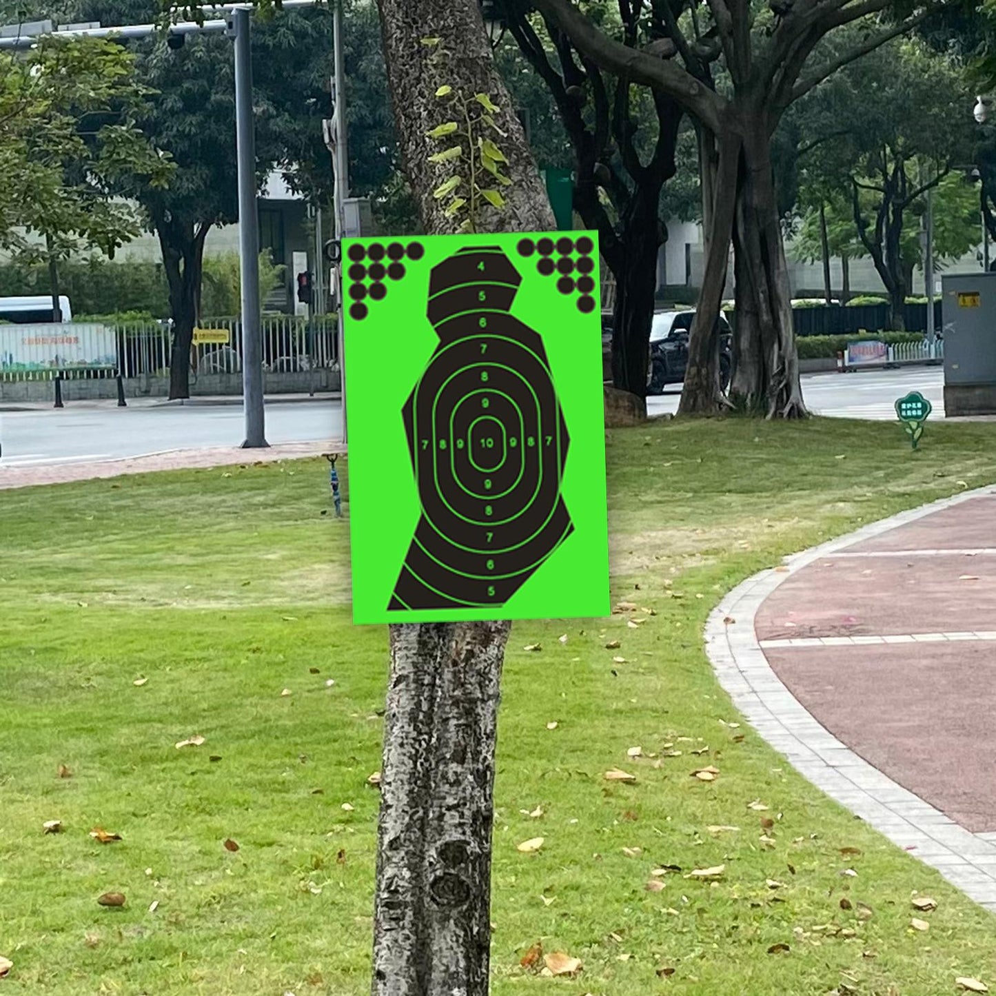 10Pcs Reactive Splatter Targets Self Adhesive Practicing Shooting 12x18""