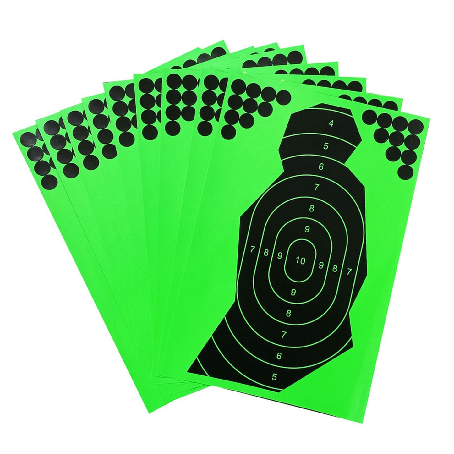 10Pcs Reactive Splatter Targets Self Adhesive Practicing Shooting 12x18""