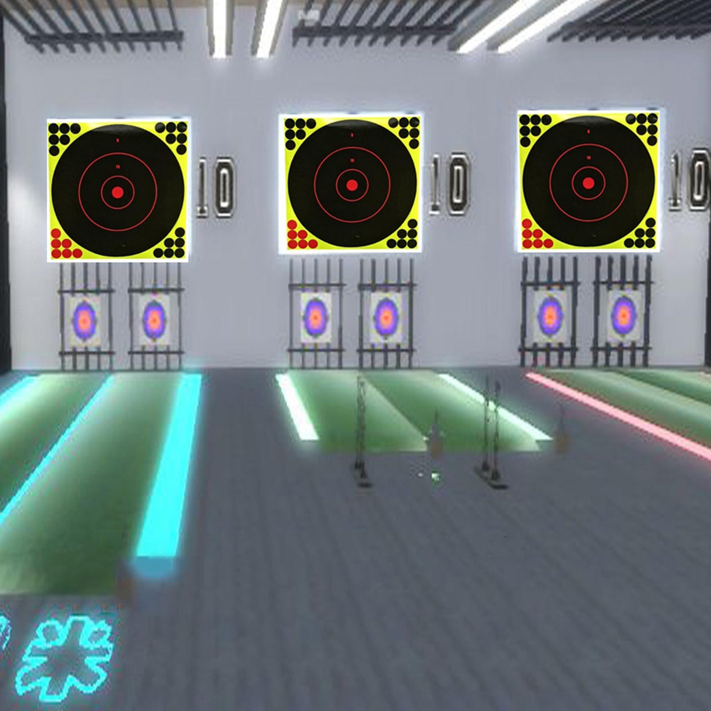 10Pcs Shooting Targets Splatter 17inch Archery Aim Object Patch Replacement