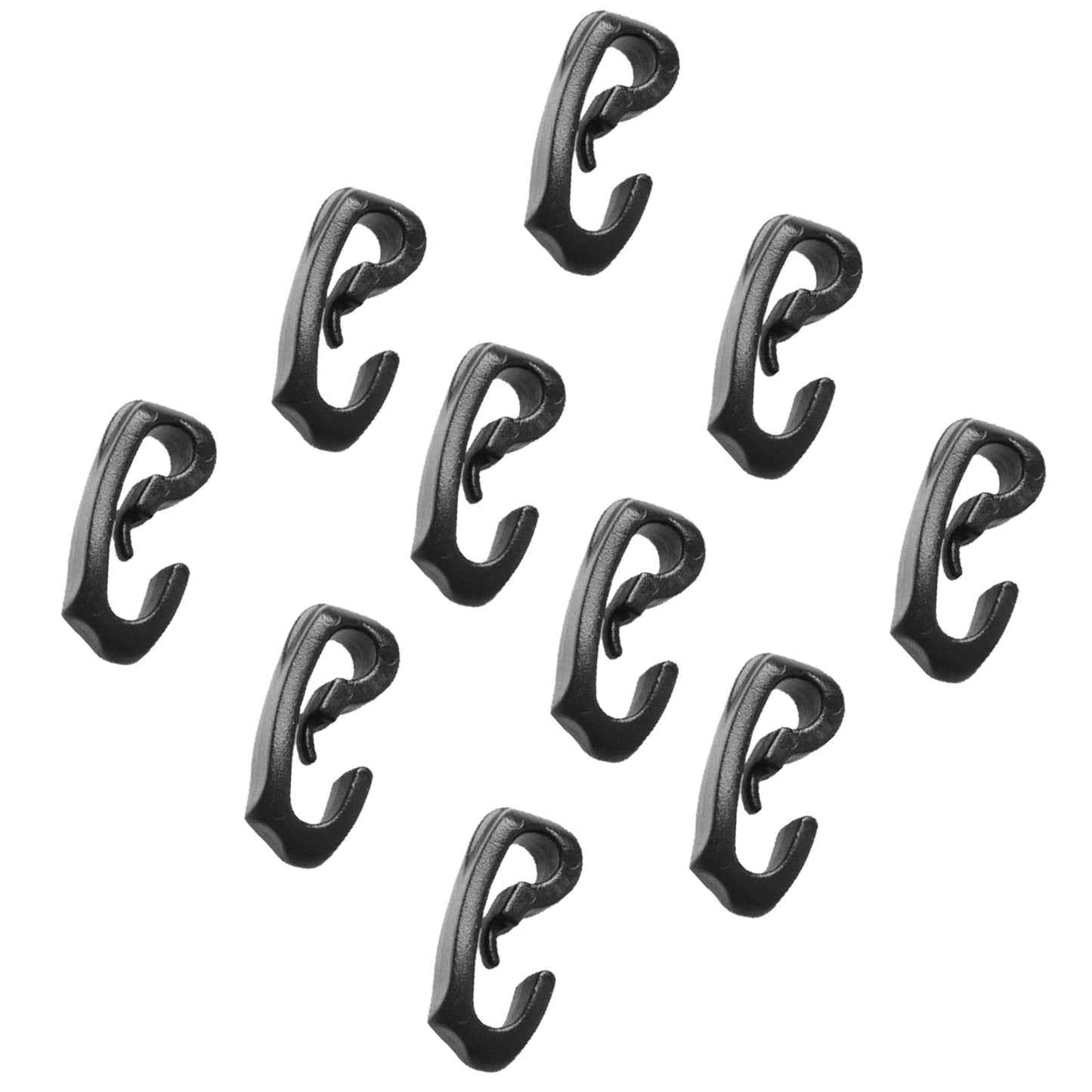 10x Climbing Camping Tent Hook Kayak Cord Hook for Awning, Shelter, Tent,