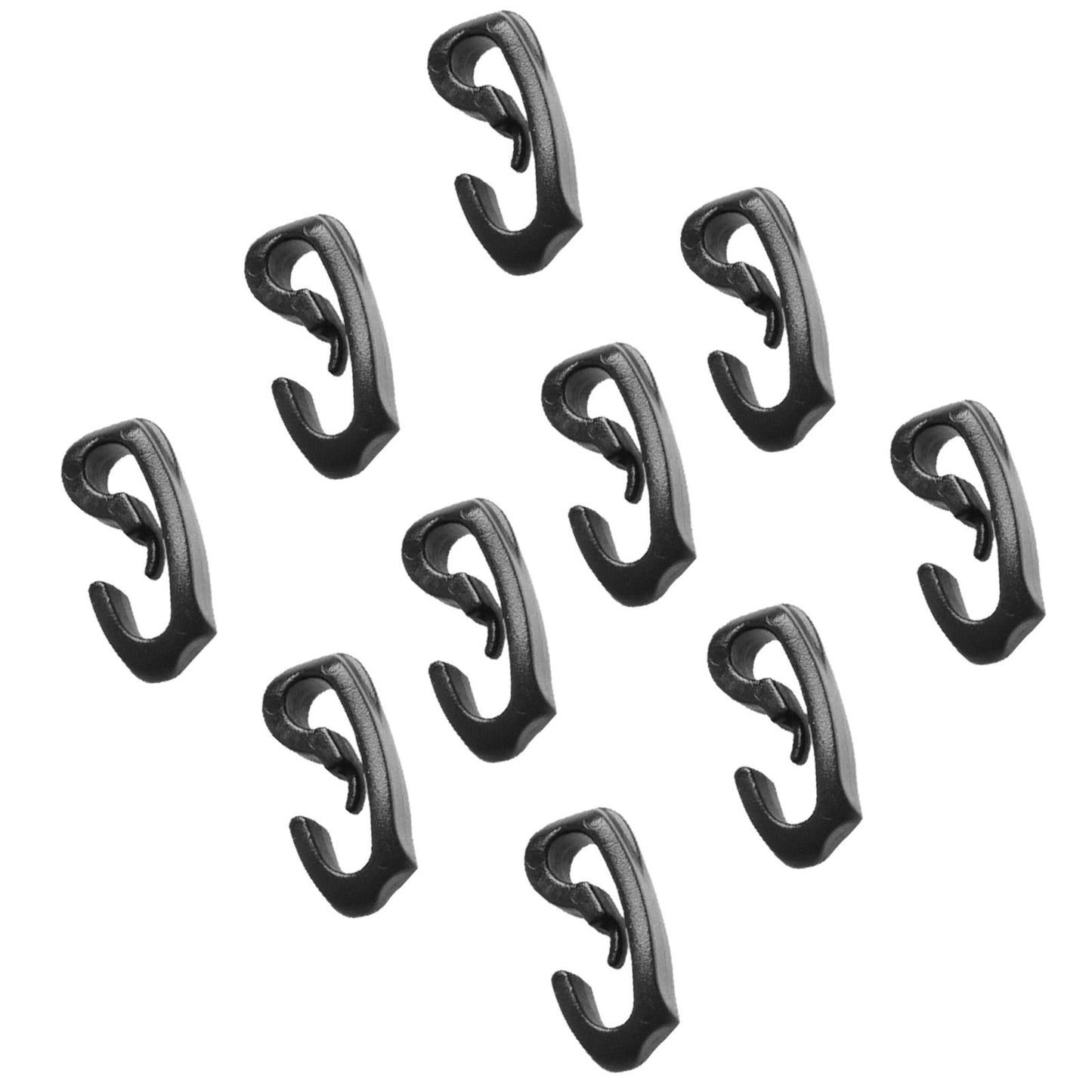 10x Climbing Camping Tent Hook Kayak Cord Hook for Awning, Shelter, Tent,