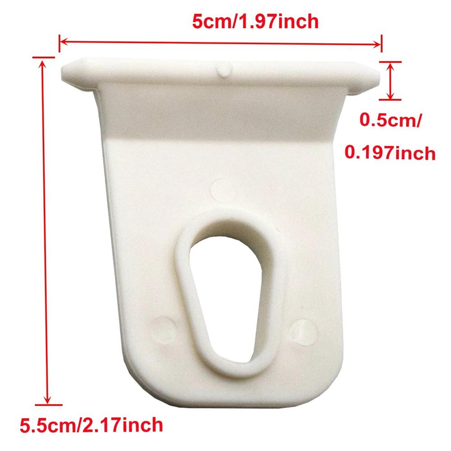 10 Pieces RV Awning Hooks Slide Channels Storage Hangers Hooks for Camping