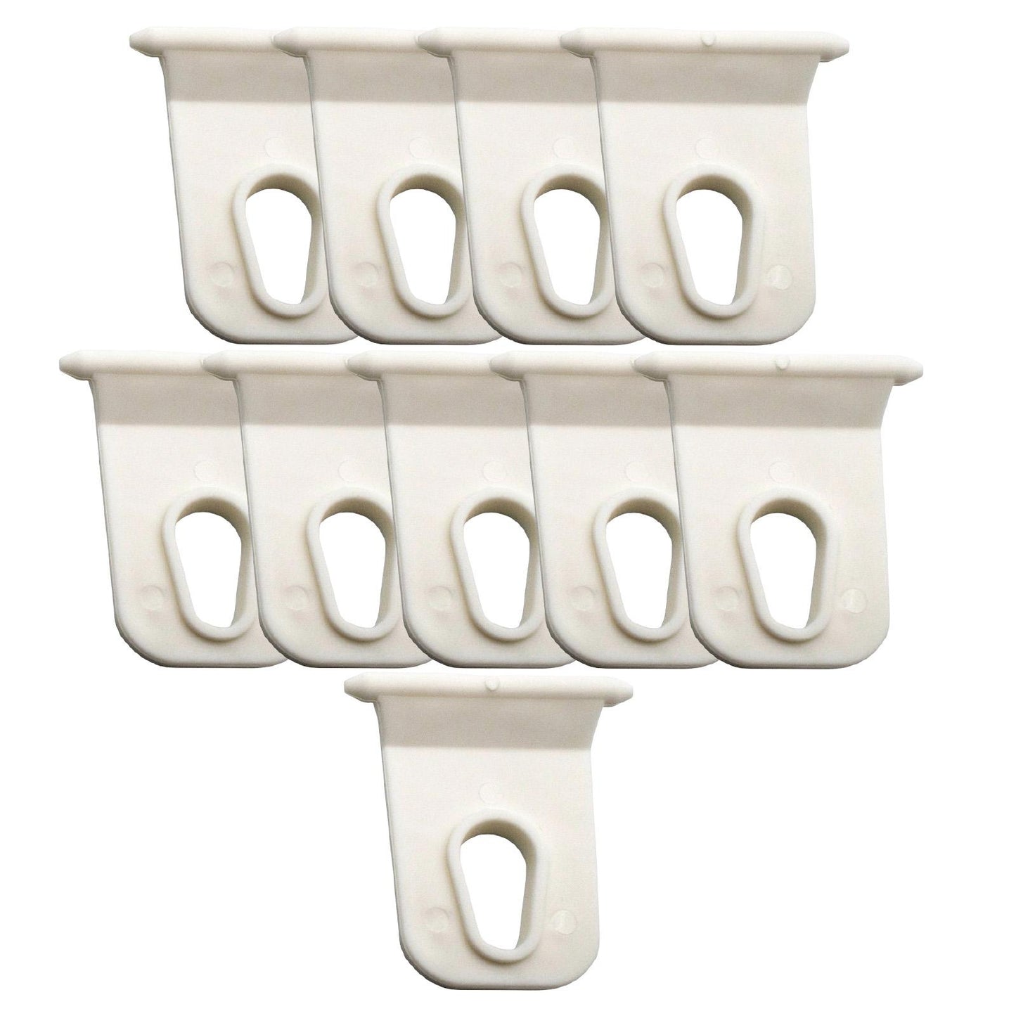 10 Pieces RV Awning Hooks Slide Channels Storage Hangers Hooks for Camping