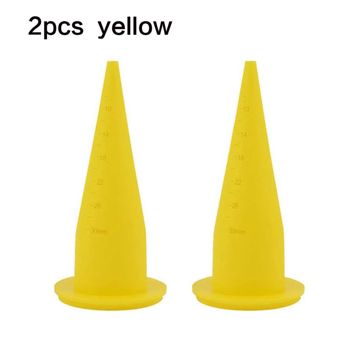 2 Piece Fishing Boilie Spare Nozzles Bait Making Accessories Yellow