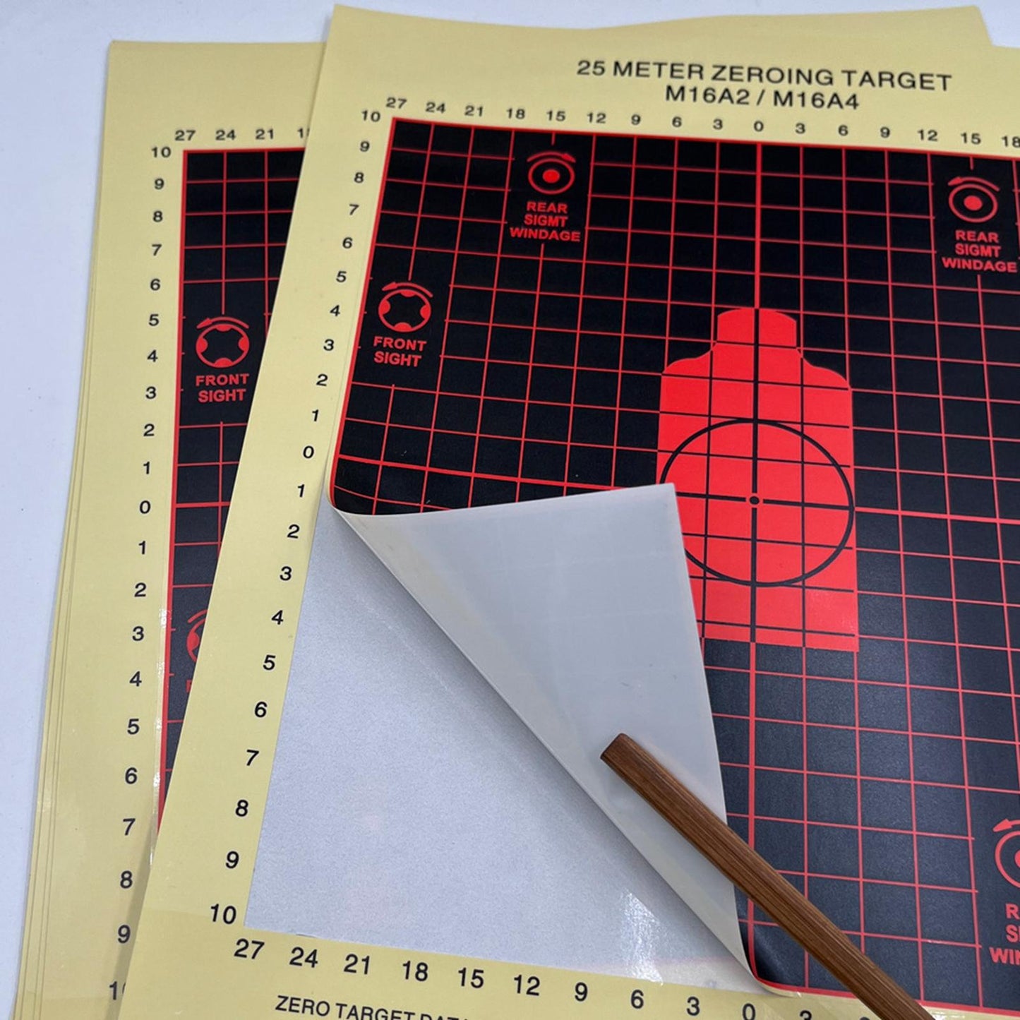 10Pcs 25Meter Zeroing Targets Shooting Practice Shooting Target Aim Object