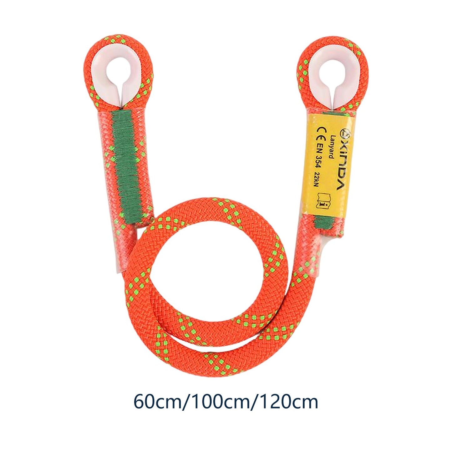 22kN Climbing Prusik Cord Soft Presewn Rope for Mountain Hiking Orange 60cm