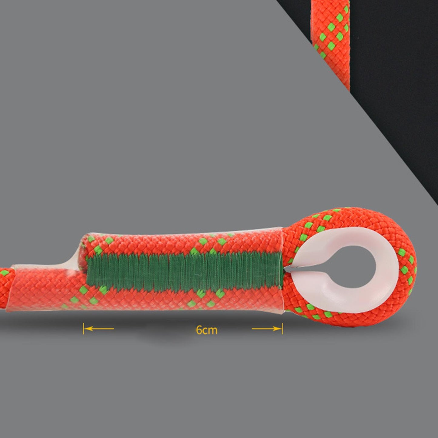 22kN Climbing Prusik Cord Soft Presewn Rope for Mountain Hiking Orange 120cm