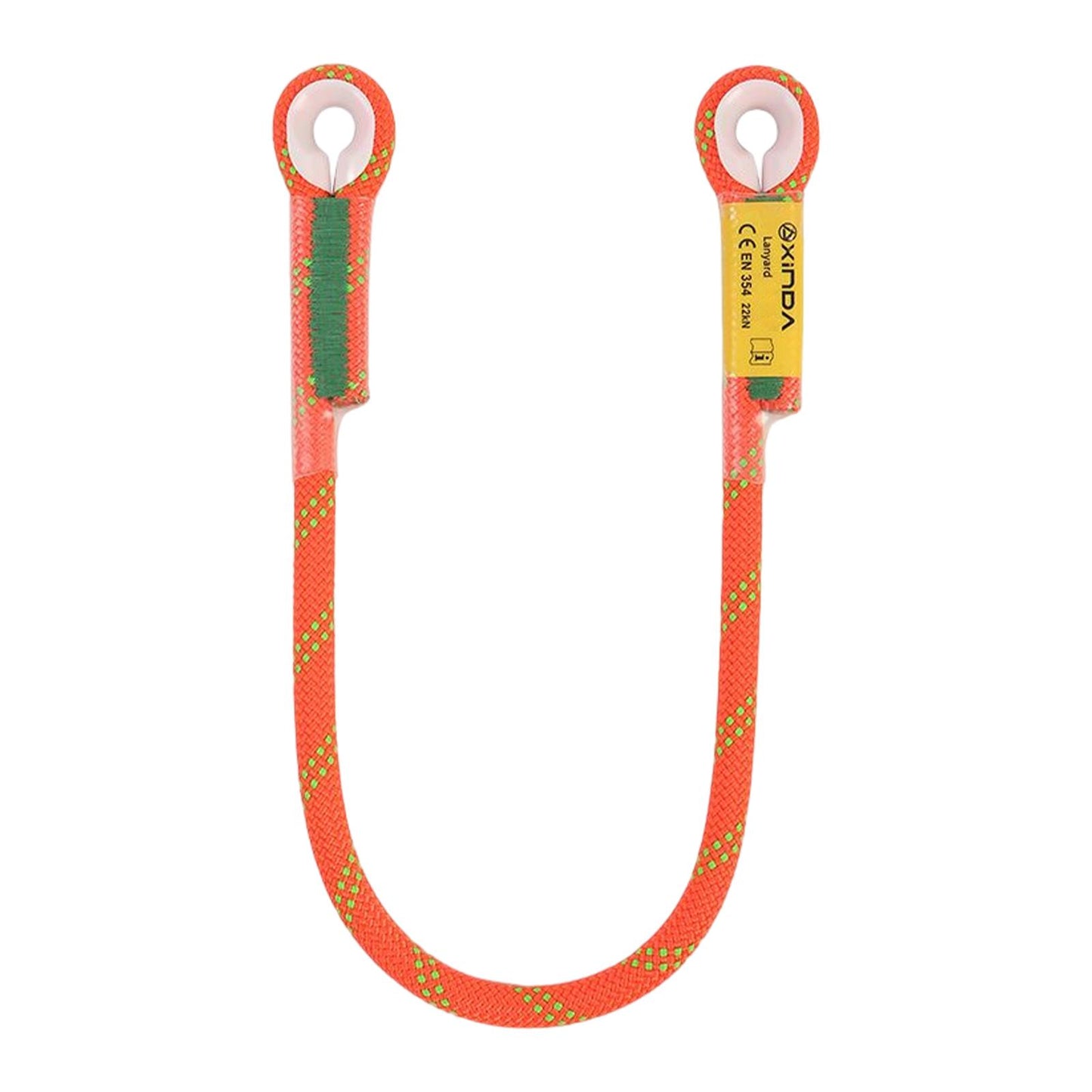 22kN Climbing Prusik Cord Soft Presewn Rope for Mountain Hiking Orange 120cm