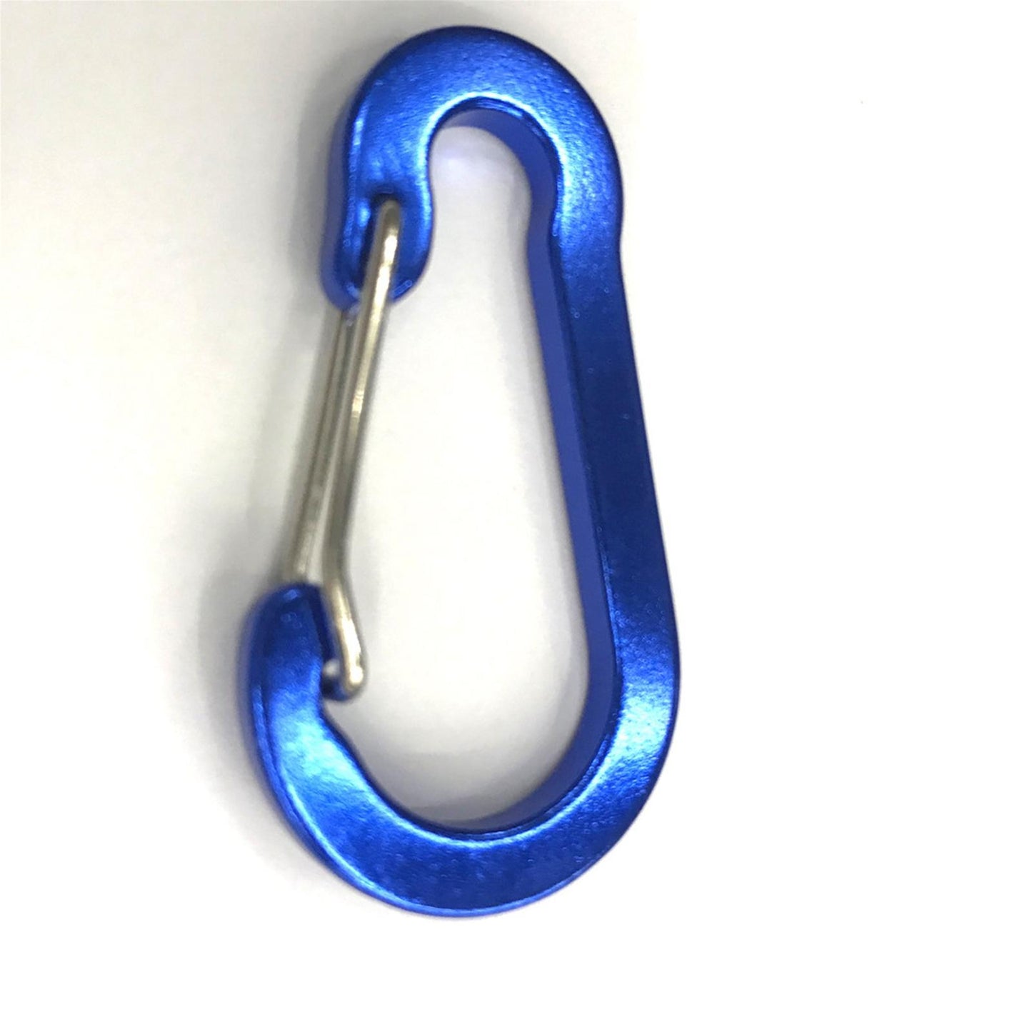 10x Carabiner Clip Snap Hook Keyring D Ring for Travel Camping blue