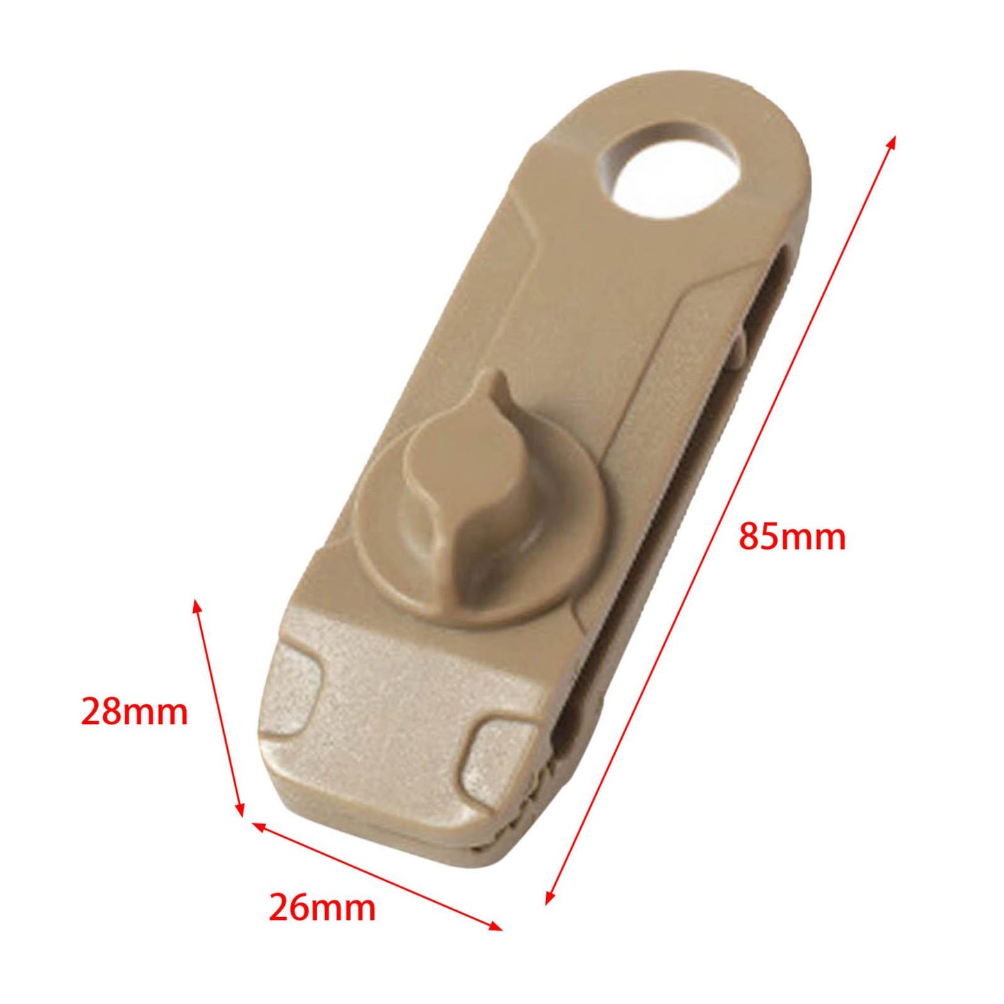 10Pcs Camping Tent Clamps Holder Tarp Clip Caravan Canopies Car Covers Khaki