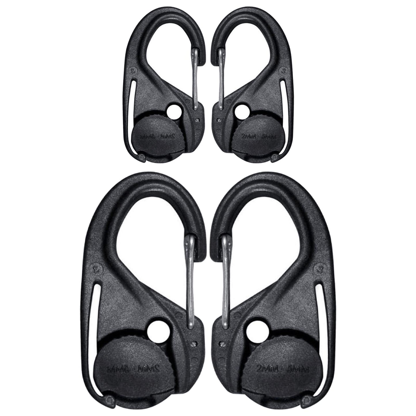 2Pcs Cord Tightener Tie Hook Accs Lightweight Rope Buckle for Camping Tent Small