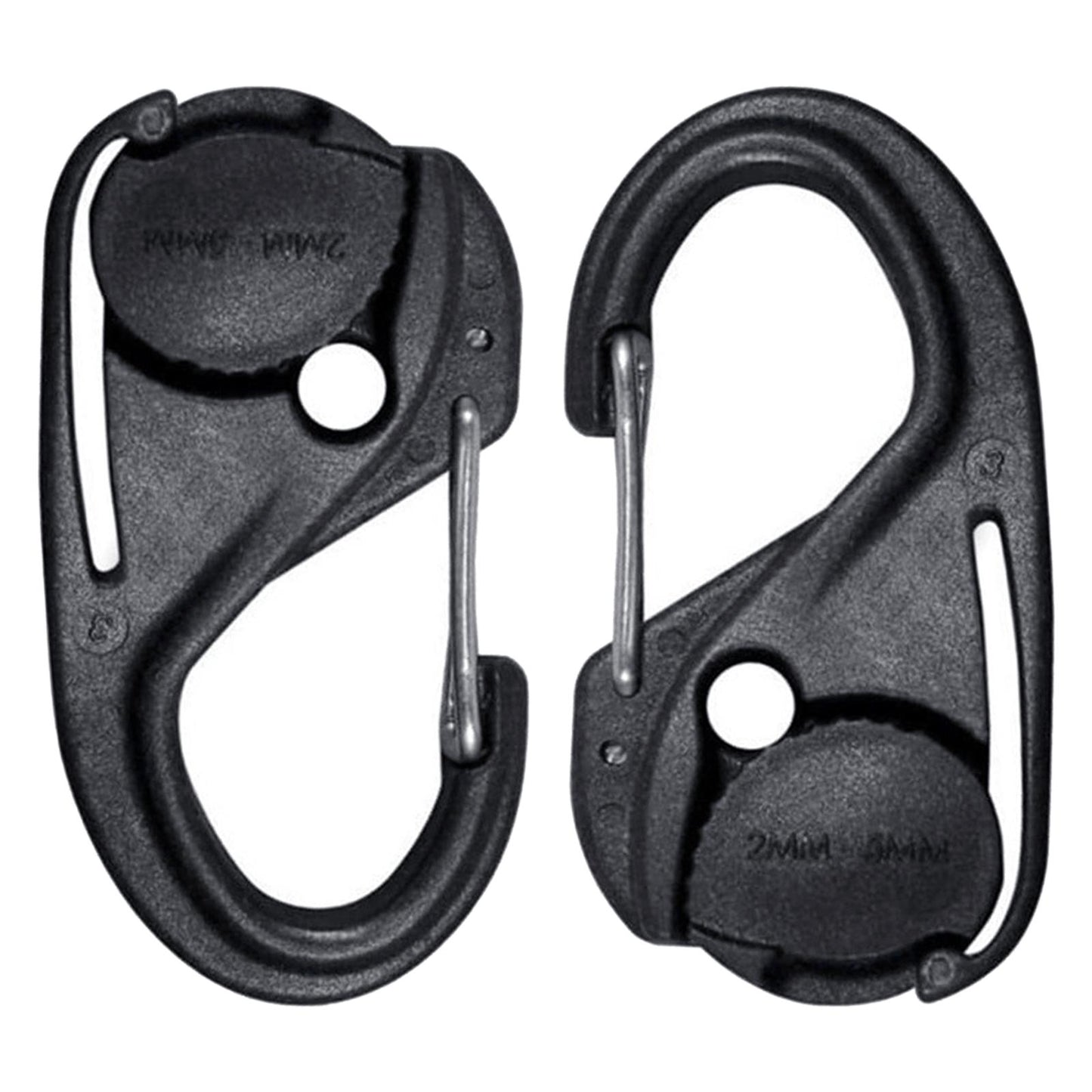 2Pcs Cord Tightener Tie Hook Accs Lightweight Rope Buckle for Camping Tent Small