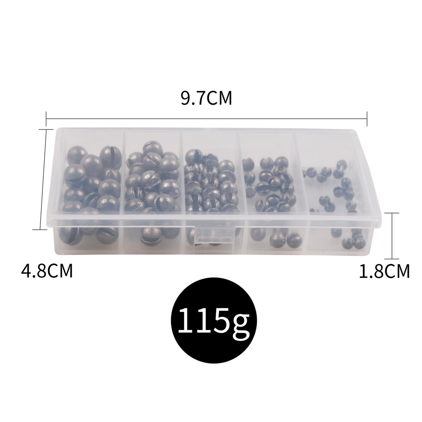 100x Open Bite Fishing-Clip Drop Biting Fishing Tools Sinker Tools