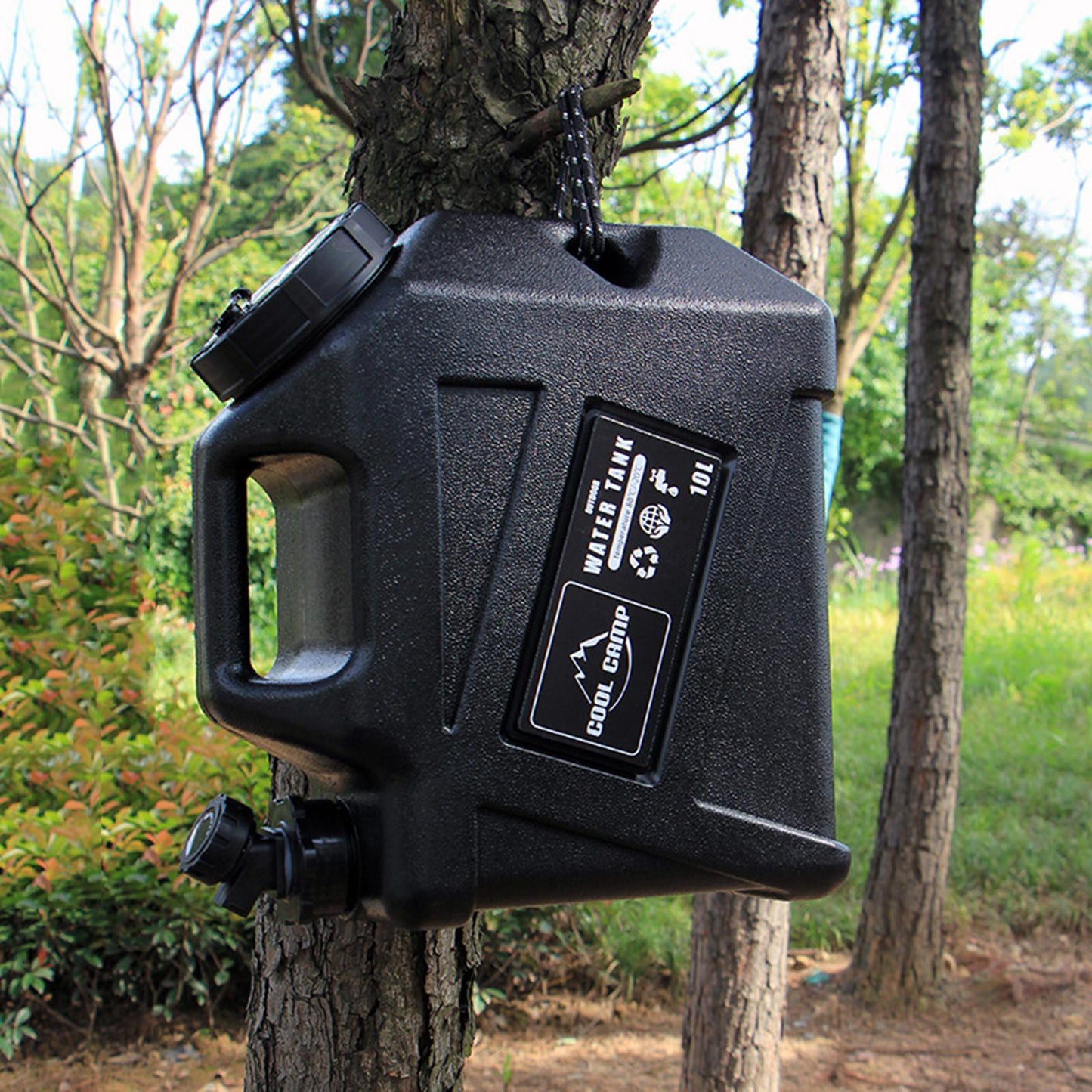 10L Water Container with Spigot Carrier Bottle Camping Hiking Backpacking