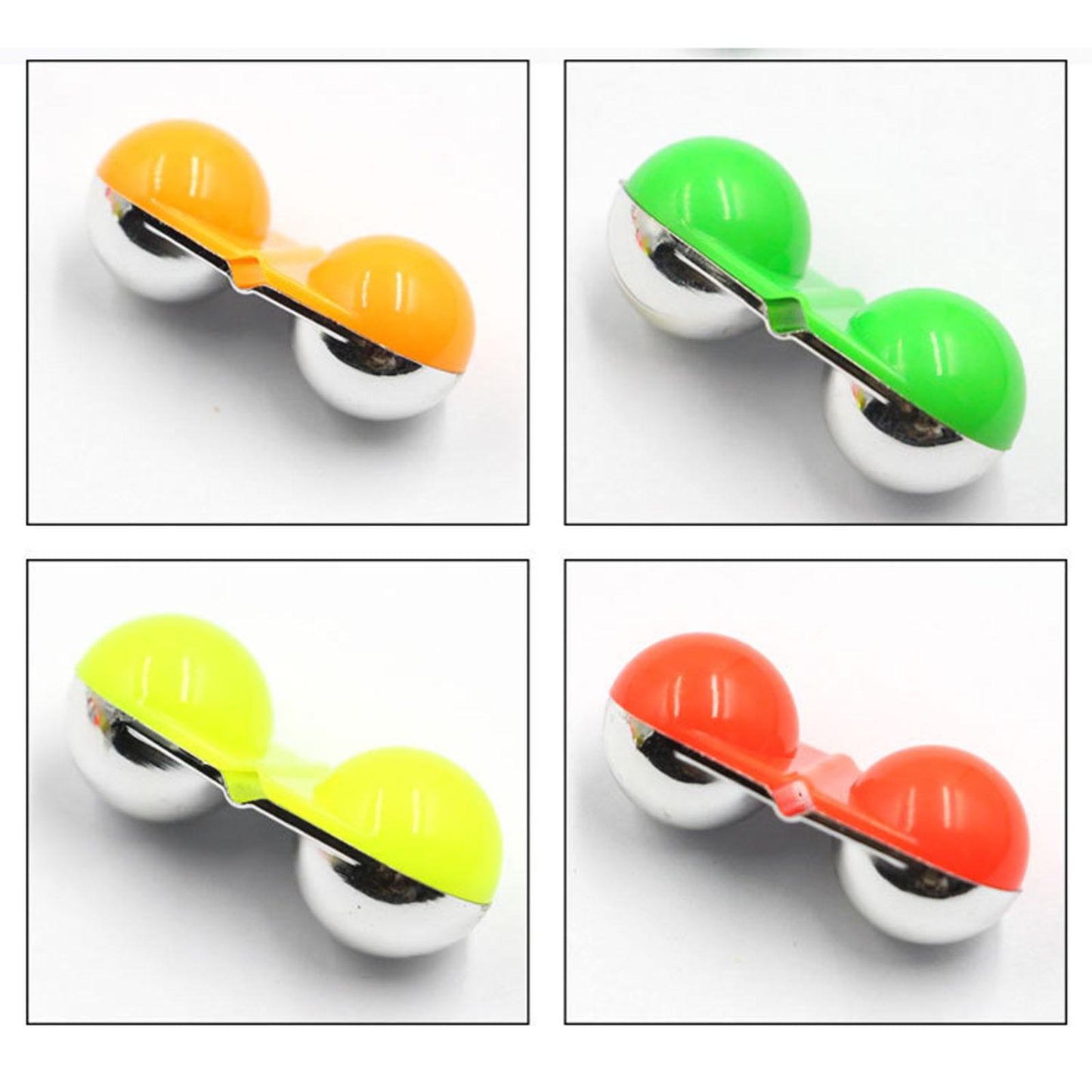 10Pcs Sea Fishing Inline Rattle Fish Bite Alarm DIY Lure Hook Fish Tackle Orange