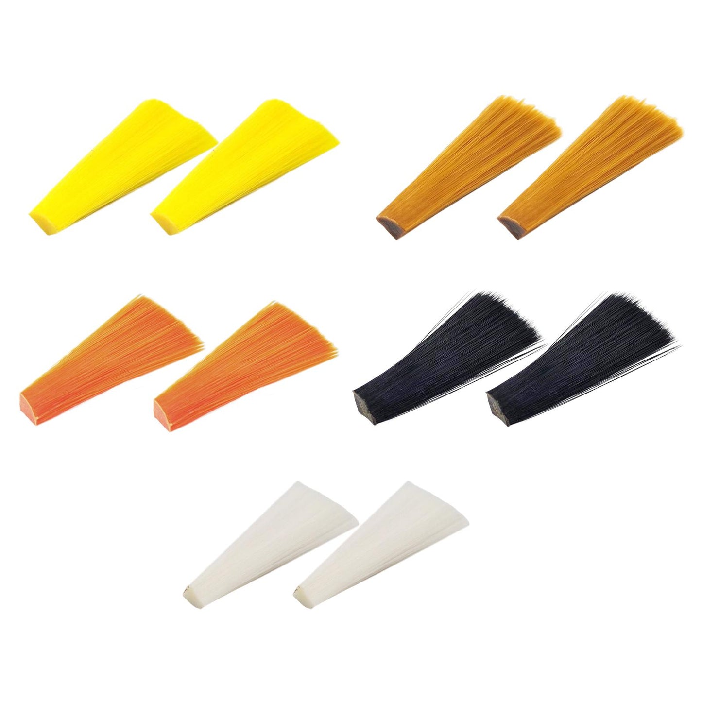 2 Packs Fly Tying Materials Bright Color Fly Tying for Dry and Nymph Fishing Brown