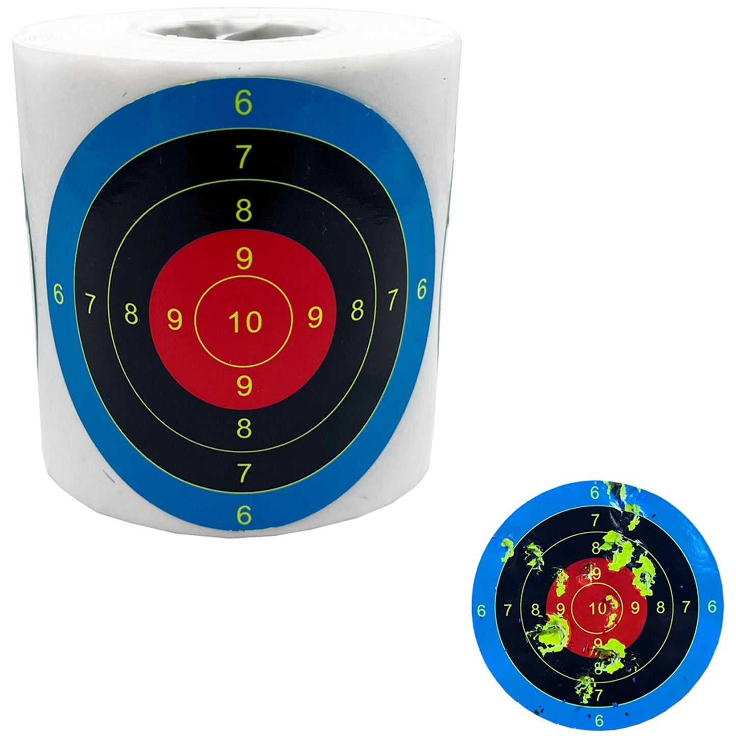 250x Splatter Targets Reactive Target Self Adhesive Paper Targets Roll