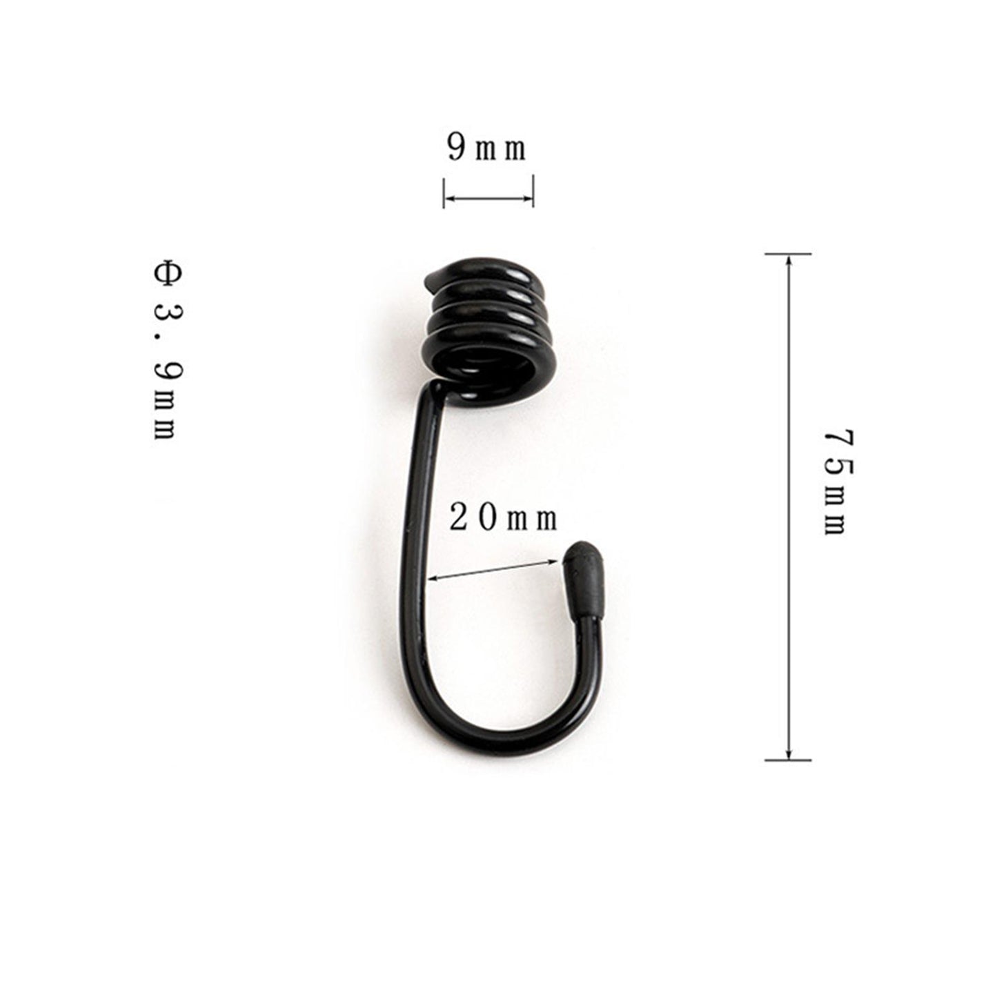 10Pcs Heavy Duty Shock Cord Hooks for Resistance Bands Kayaks Small