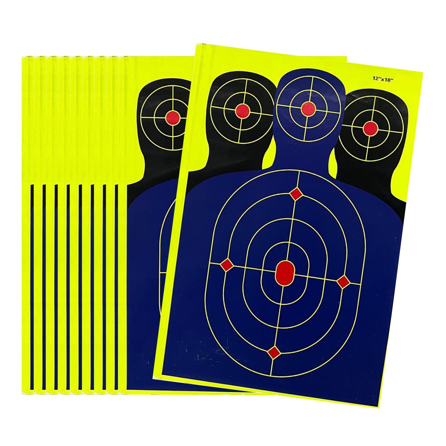 10Pcs Silhouette Splatter Targets 12Inchx18inch Adhesive Target Paper Target
