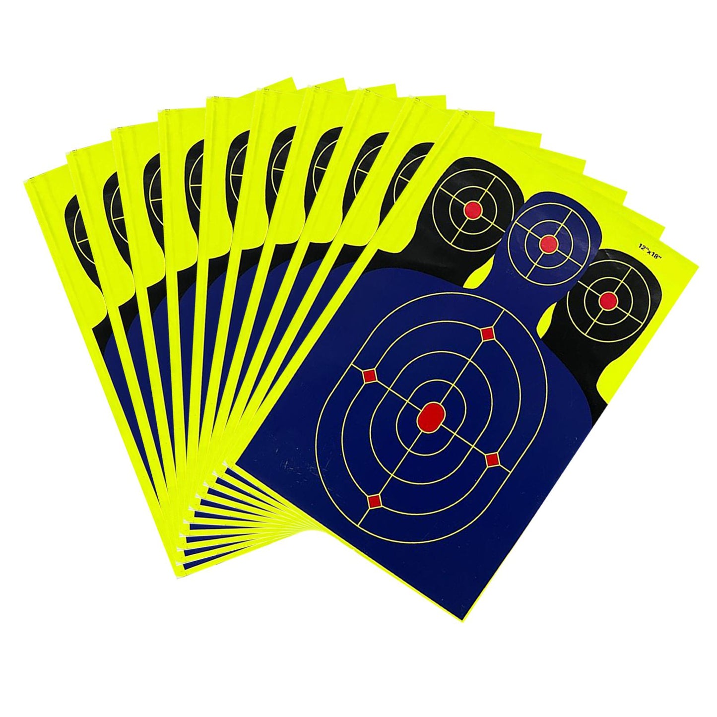 10Pcs Silhouette Splatter Targets 12Inchx18inch Adhesive Target Paper Target