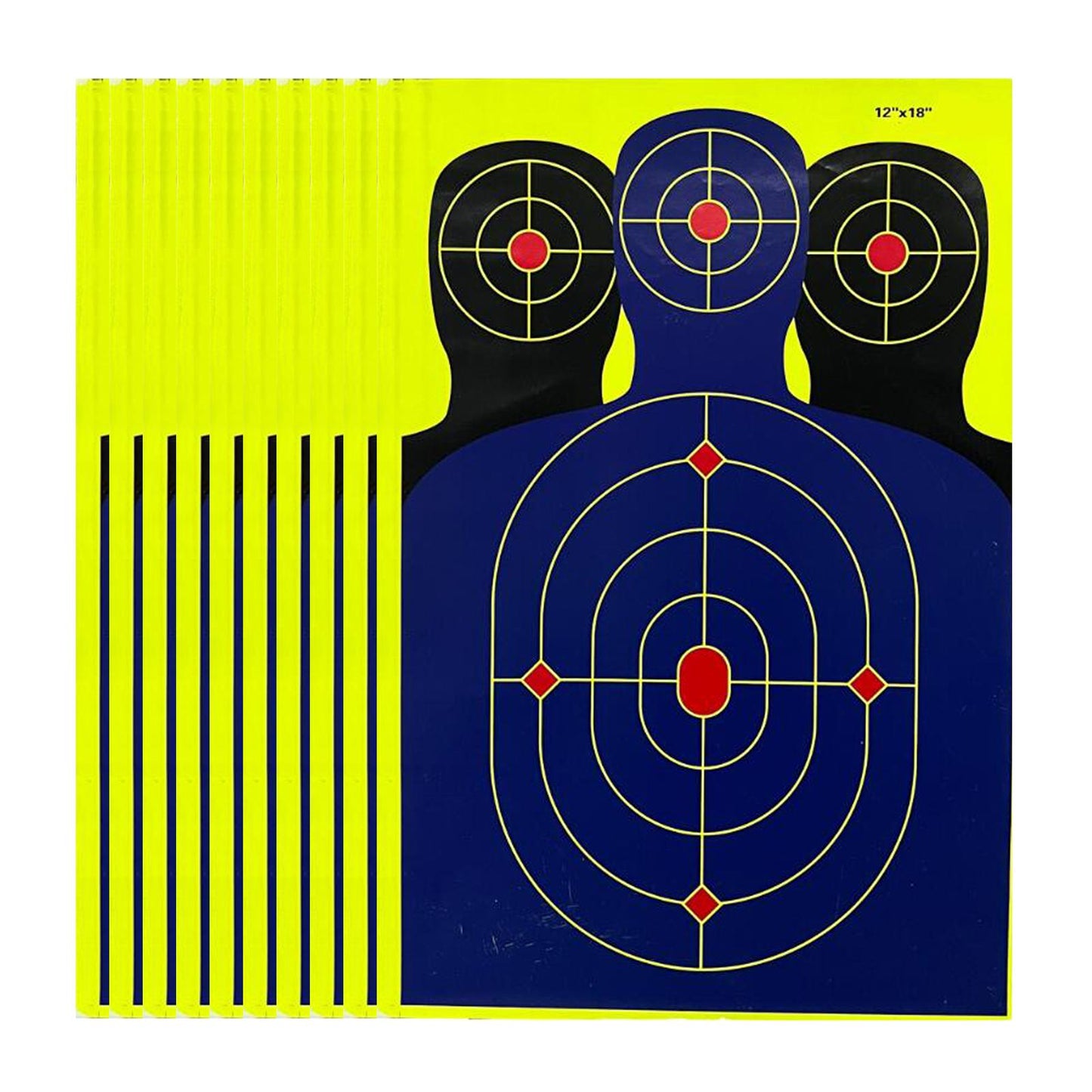 10Pcs Silhouette Splatter Targets 12Inchx18inch Adhesive Target Paper Target
