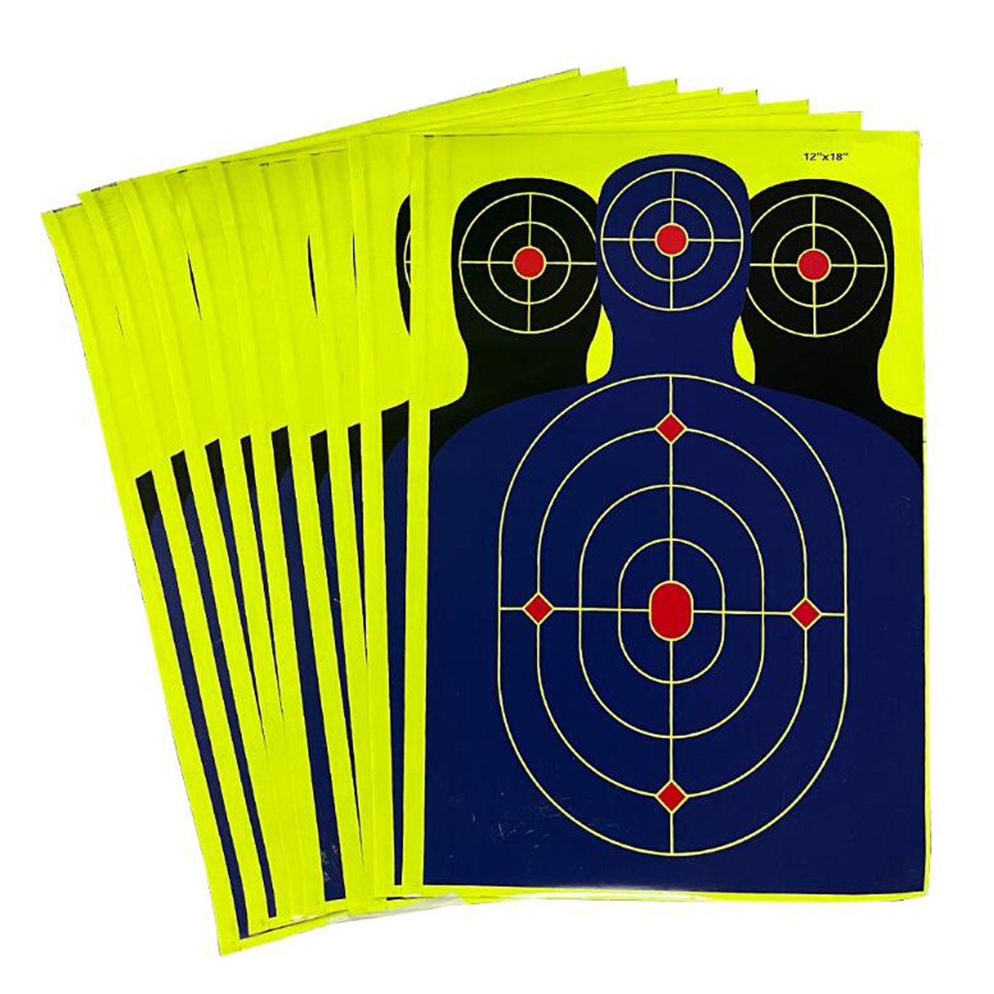 10Pcs Silhouette Splatter Targets 12Inchx18inch Adhesive Target Paper Target