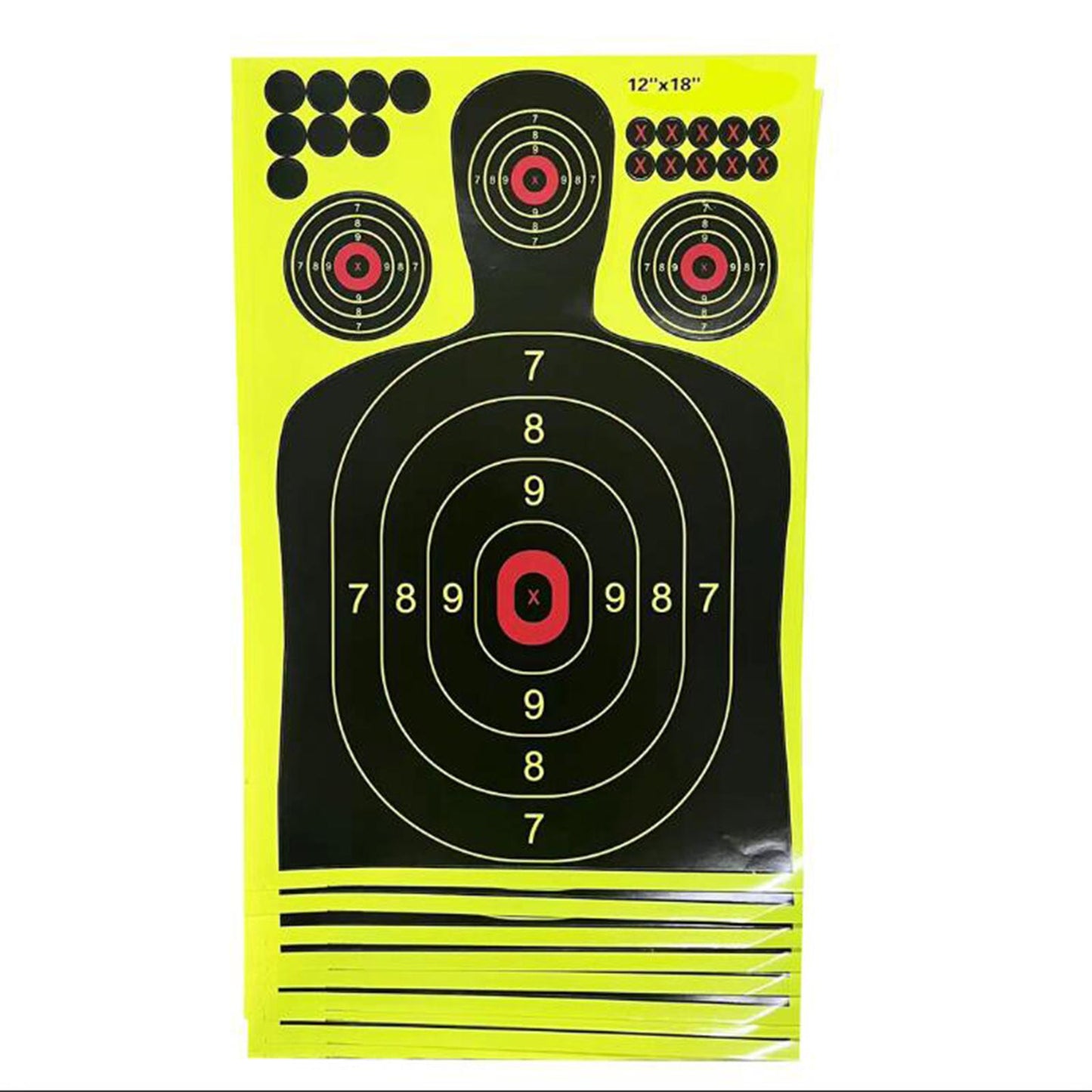 10Pcs Paper Targets for Shooting Range Self Adhesive 12Inchx18inch Practice