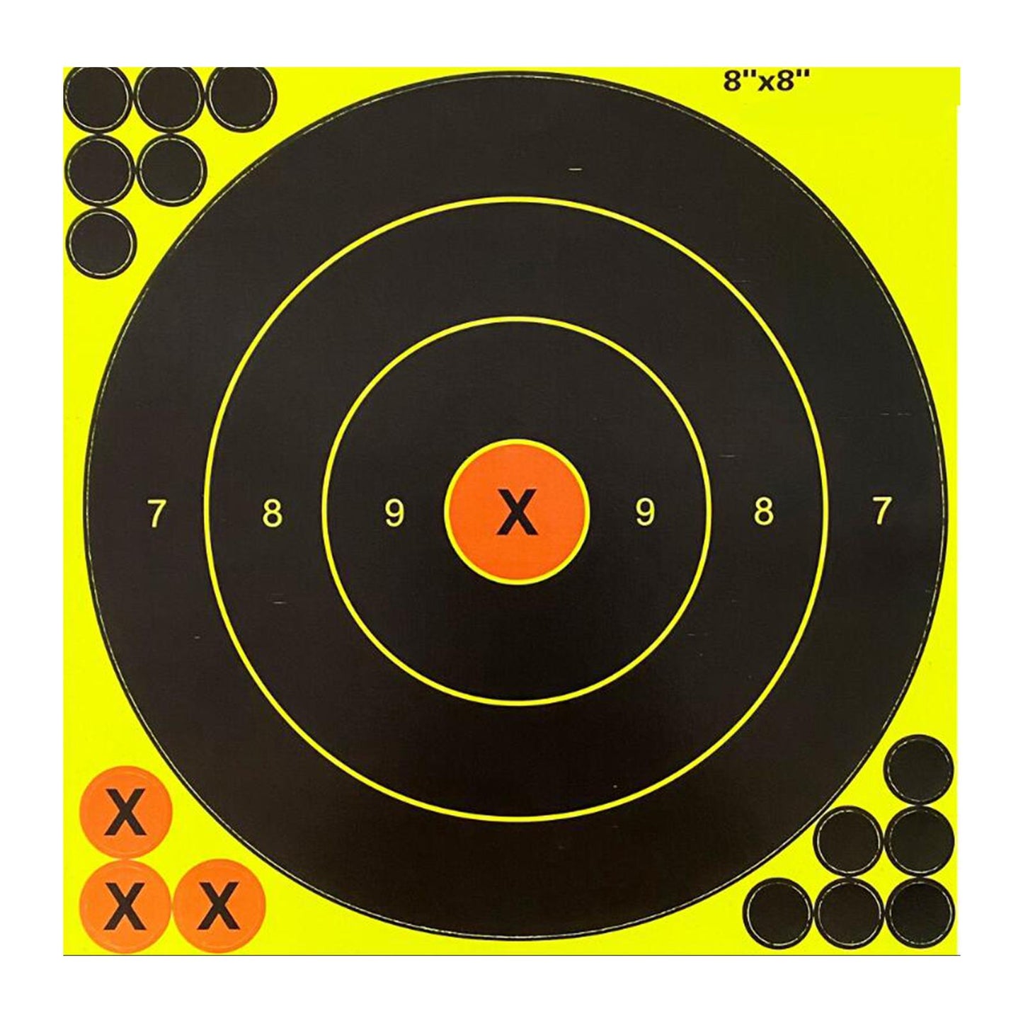 10Pcs 8 inch Shooting Target Paper Stickers Adhesive Splatter for Outdoor