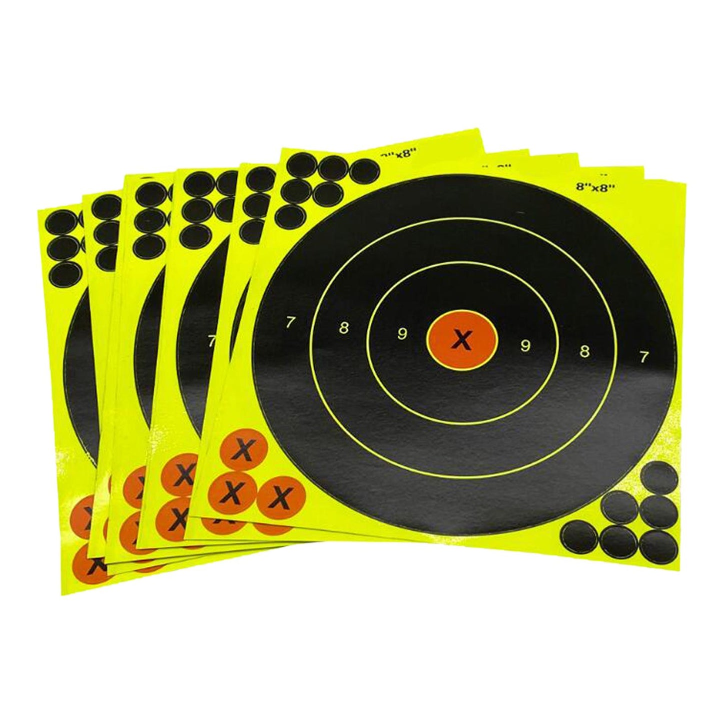 10Pcs 8 inch Shooting Target Paper Stickers Adhesive Splatter for Outdoor