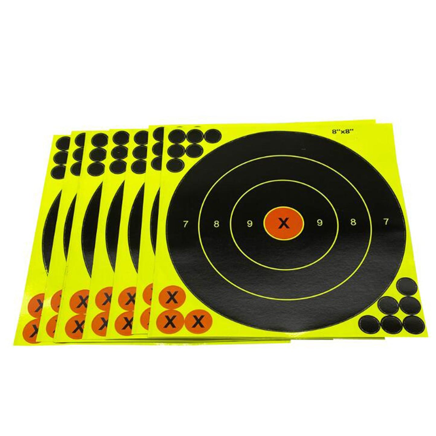 10Pcs 8 inch Shooting Target Paper Stickers Adhesive Splatter for Outdoor