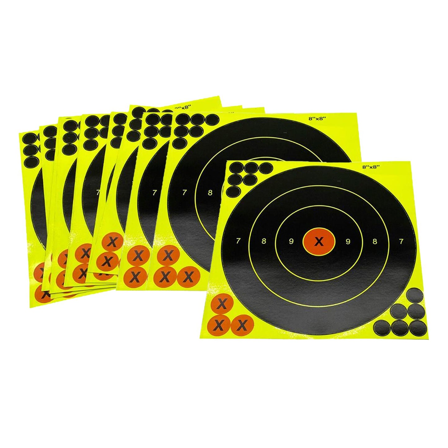 10Pcs 8 inch Shooting Target Paper Stickers Adhesive Splatter for Outdoor