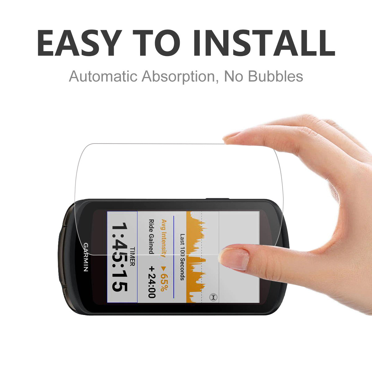 2Pcs / Pack For Garmin Edge 1040 / 1030 Cycle Computer Screen Protector Anti-scratch Tempered Glass Film