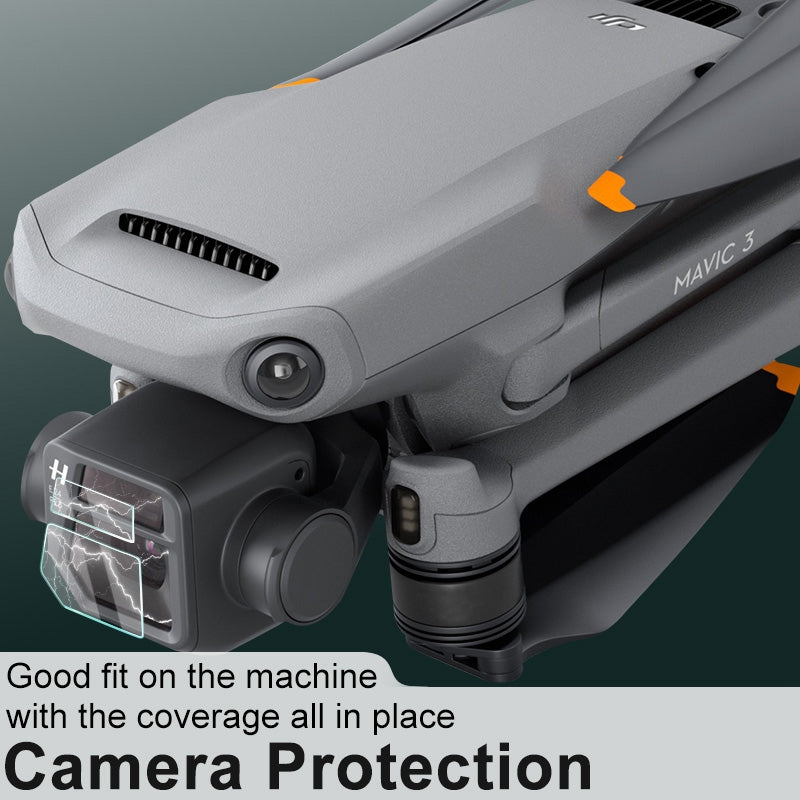 IMAK 1 Set Tempered Glass Lens Protective Film for DJI Mavic 3, Anti-scratch HD Clear Gimbal Camera Lens Protector
