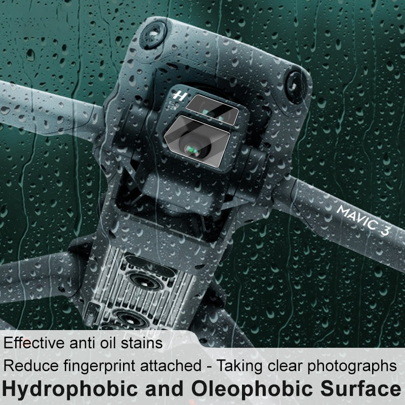 IMAK 1 Set Tempered Glass Lens Protective Film for DJI Mavic 3, Anti-scratch HD Clear Gimbal Camera Lens Protector