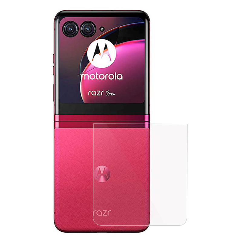 Uniqkart for Motorola Razr 40 Ultra 5G Back Phone Protector (Back Lower) Full Covered Ultra Clear Anti-Scratch TPU Hydrogel Film