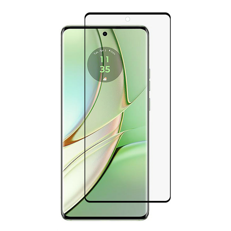 Uniqkart for Motorola Edge 40 5G Side Glue Full Screen Protector 3D Curved Tempered Glass HD Clear Phone Screen Film